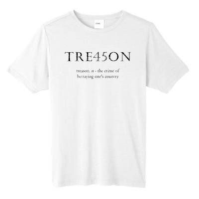 Antitrump Treason Tre45on Distressed Impeach Tall Fusion ChromaSoft Performance T-Shirt