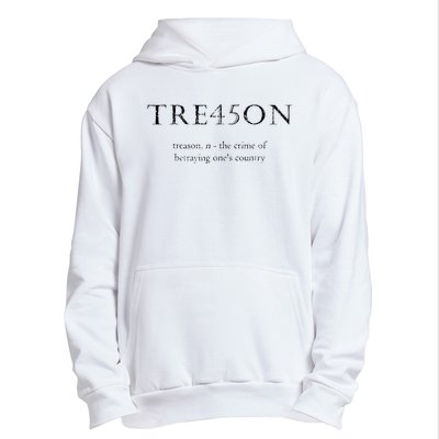 Antitrump Treason Tre45on Distressed Impeach Urban Pullover Hoodie