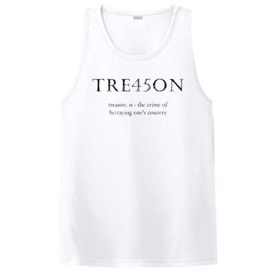 Antitrump Treason Tre45on Distressed Impeach PosiCharge Competitor Tank