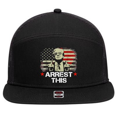 Arrest This Trump 7 Panel Mesh Trucker Snapback Hat