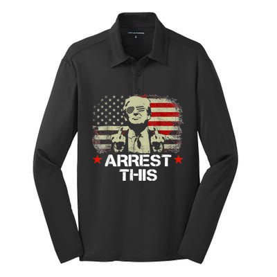 Arrest This Trump Silk Touch Performance Long Sleeve Polo