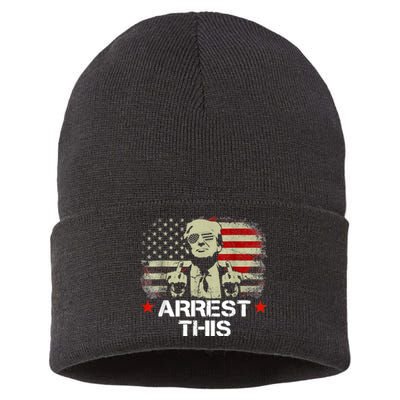 Arrest This Trump Sustainable Knit Beanie