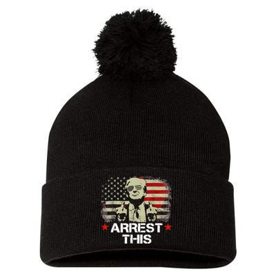 Arrest This Trump Pom Pom 12in Knit Beanie