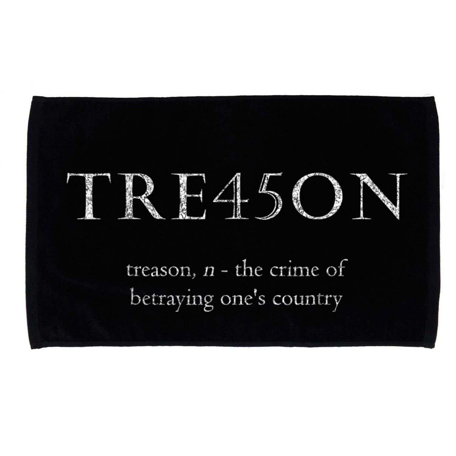 Antitrump Treason | Tre45on Distressed Impeach Microfiber Hand Towel