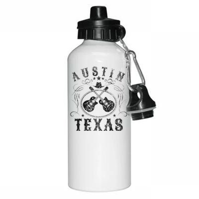 Austin Texas Travel Vintage Aluminum Water Bottle