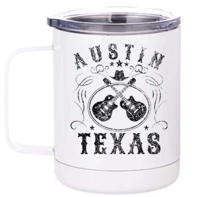 Austin Texas Travel Vintage 12 oz Stainless Steel Tumbler Cup