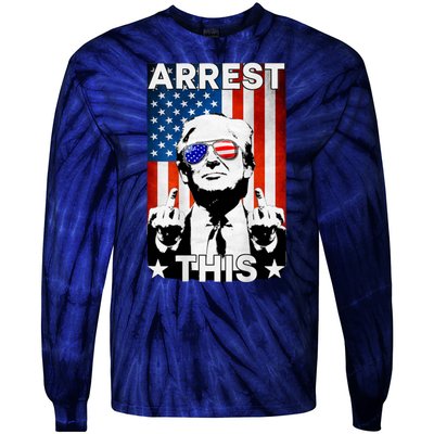 Arrest This Trump Tie-Dye Long Sleeve Shirt