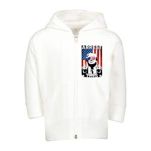 Arrest This Trump Toddler Zip Fleece Hoodie