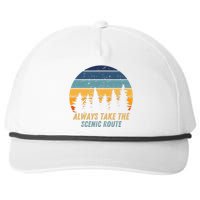 Always Take The Scenic Route Snapback Five-Panel Rope Hat