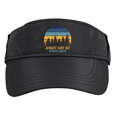 Always Take The Scenic Route Adult Drive Performance Visor