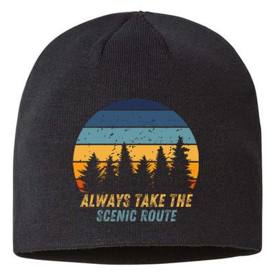 Always Take The Scenic Route Sustainable Beanie