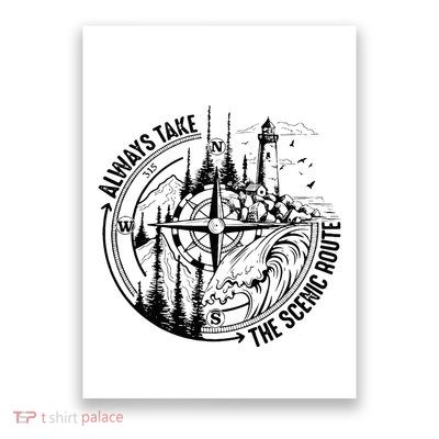 Always Take The Scenic Route Poster