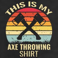 Axe Throwing Throw Retro Axe Throwing Hatchet Garment-Dyed Fleece Hoodie