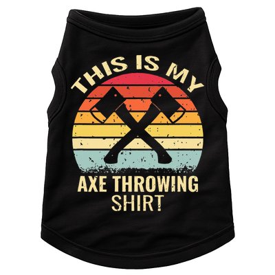 Axe Throwing Throw Retro Axe Throwing Hatchet Doggie Tank