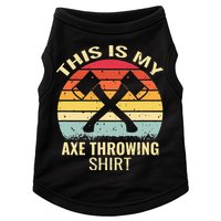 Axe Throwing Throw Retro Axe Throwing Hatchet Doggie Tank