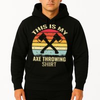Axe Throwing Throw Retro Axe Throwing Hatchet Hoodie