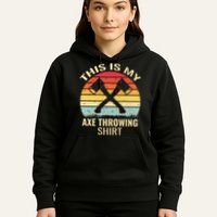 Axe Throwing Throw Retro Axe Throwing Hatchet Hoodie