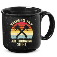 Axe Throwing Throw Retro Axe Throwing Hatchet 15oz Campfire Ceramic Mug