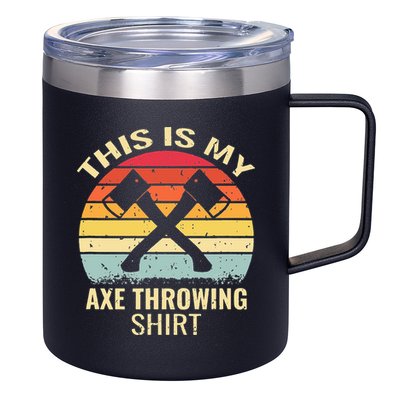 Axe Throwing Throw Retro Axe Throwing Hatchet 12oz Stainless Steel Coffee Mug