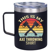 Axe Throwing Throw Retro Axe Throwing Hatchet 12oz Stainless Steel Coffee Mug