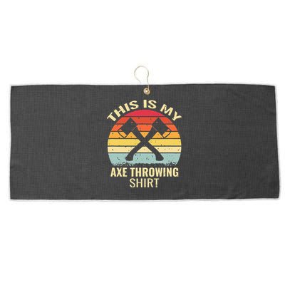 Axe Throwing Throw Retro Axe Throwing Hatchet Large Microfiber Waffle Golf Towel