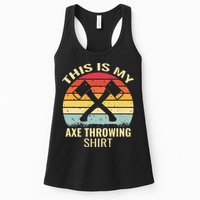 Axe Throwing Throw Retro Axe Throwing Hatchet Womens Tank Top