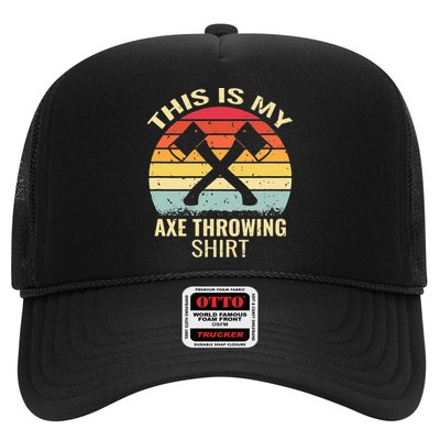 Axe Throwing Throw Retro Axe Throwing Hatchet Trucker Hat