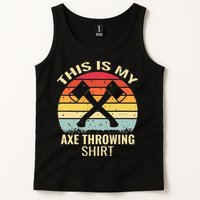 Axe Throwing Throw Retro Axe Throwing Hatchet Tank Top