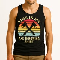 Axe Throwing Throw Retro Axe Throwing Hatchet Tank Top