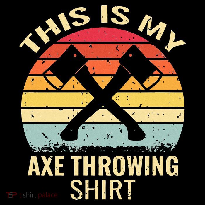 Axe Throwing Throw Retro Axe Throwing Hatchet Womens T-Shirt