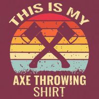 Axe Throwing Throw Retro Axe Throwing Hatchet 16oz Travel Tumbler