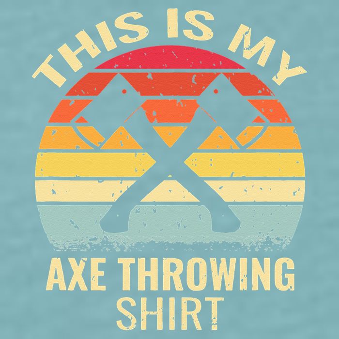 Axe Throwing Throw Retro Axe Throwing Hatchet Sueded Cloud Jersey T-Shirt