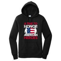 A Time To Honor Americas Heroes Memorial Day Gift Women's Pullover Hoodie