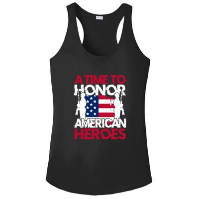 A Time To Honor Americas Heroes Memorial Day Gift Ladies PosiCharge Competitor Racerback Tank