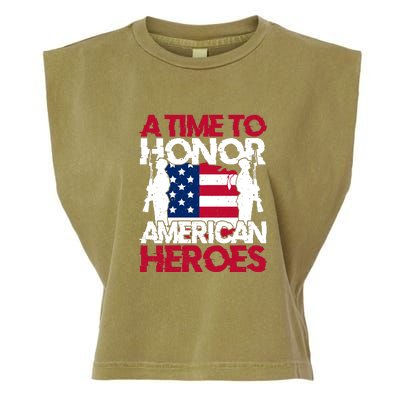 A Time To Honor Americas Heroes Memorial Day Gift Garment-Dyed Women's Muscle Tee