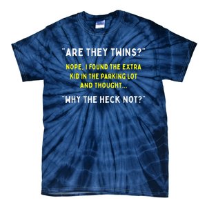 Are They Twins Hilarious Daddy Joke Fathers Day Tie-Dye T-Shirt