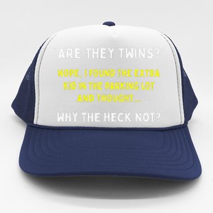 Are They Twins Hilarious Daddy Joke Fathers Day Trucker Hat