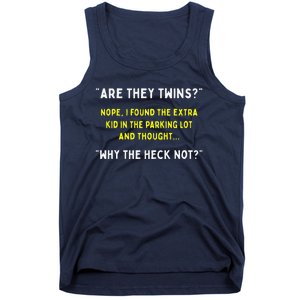 Are They Twins Hilarious Daddy Joke Fathers Day Tank Top