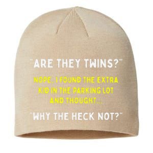 Are They Twins Hilarious Daddy Joke Fathers Day Sustainable Beanie