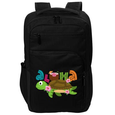 Aloha Tropical Turtle Vacation Impact Tech Backpack