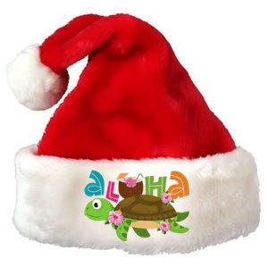 Aloha Tropical Turtle Vacation Premium Christmas Santa Hat