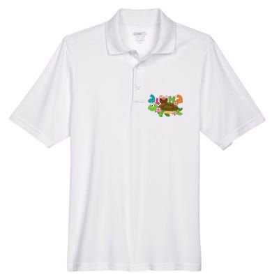 Aloha Tropical Turtle Vacation Men's Origin Performance Piqué Polo