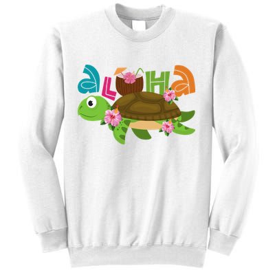 Aloha Tropical Turtle Vacation Sweatshirt