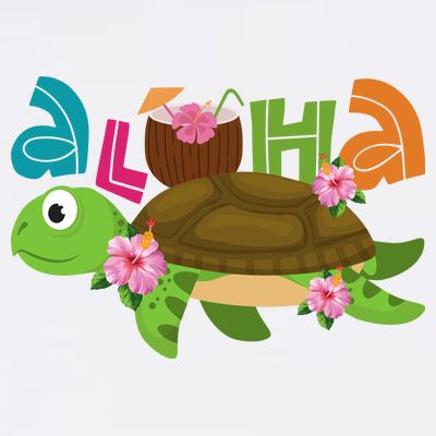 Aloha Tropical Turtle Vacation T-Shirt