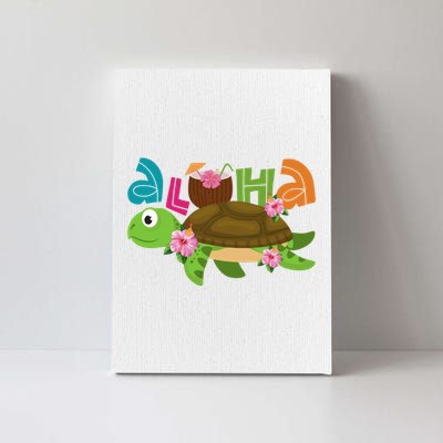 Aloha Tropical Turtle Vacation Canvas