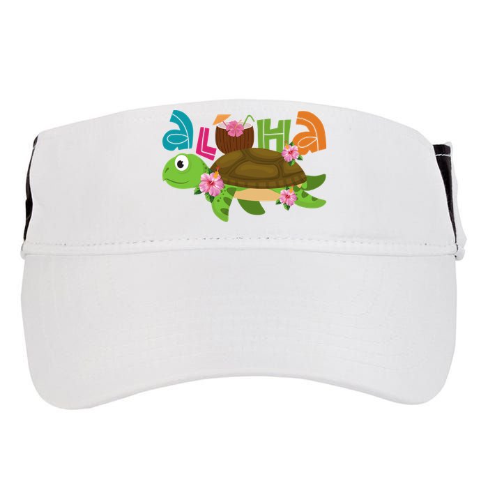 Aloha Tropical Turtle Vacation Adult Drive Performance Visor