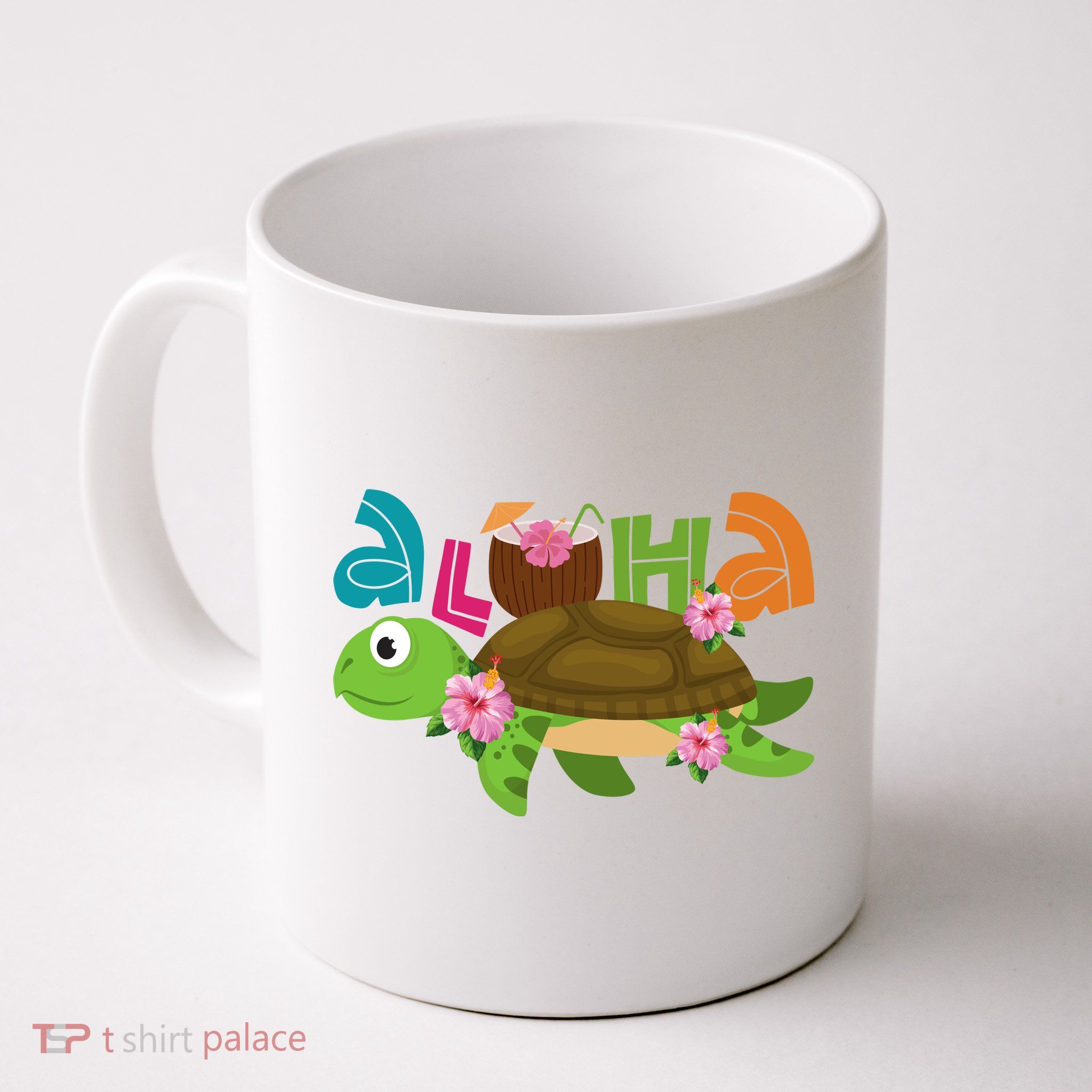 Aloha Tropical Turtle Vacation Mug