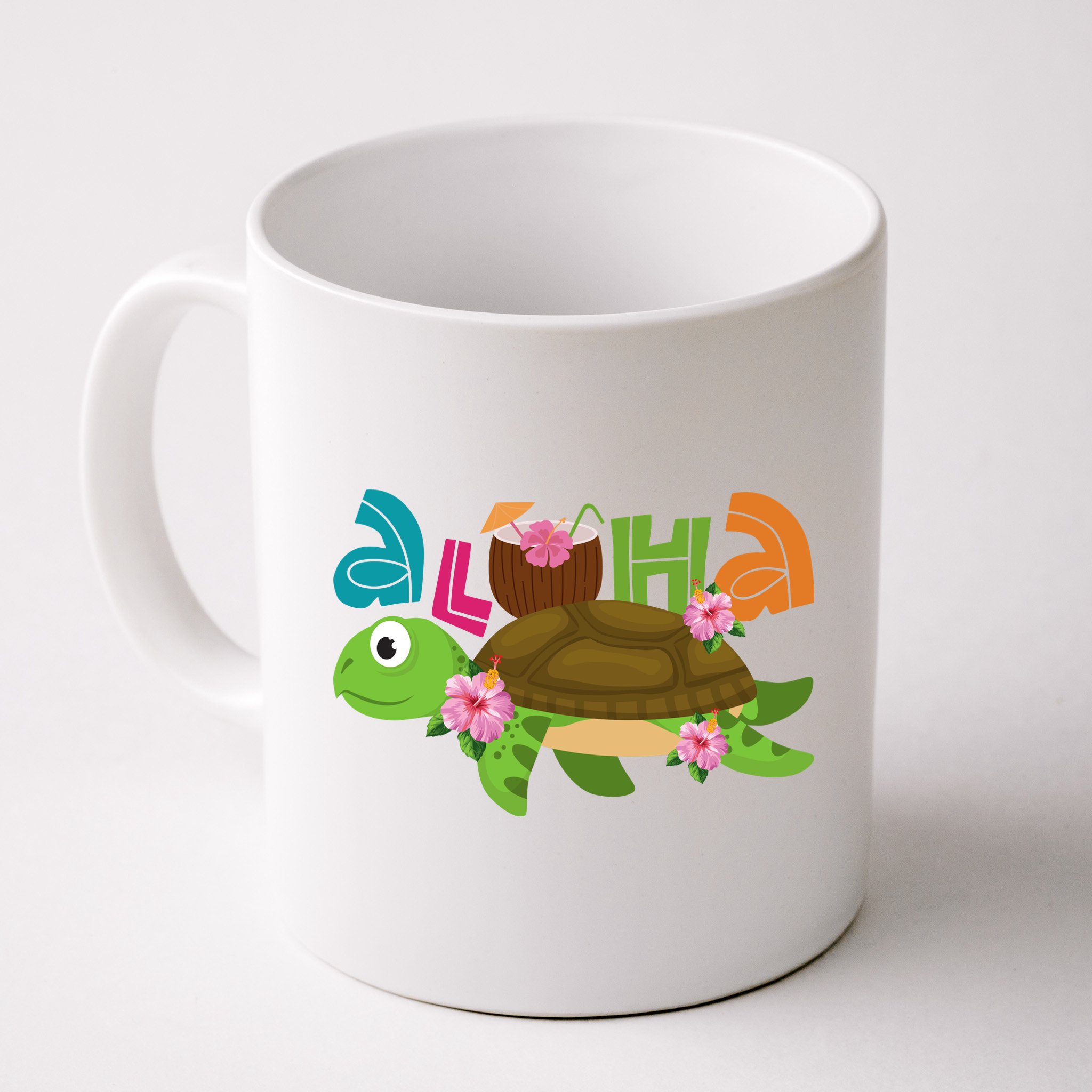 Aloha Tropical Turtle Vacation Mug