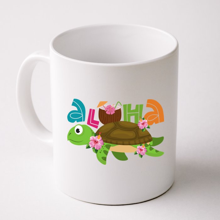 Aloha Tropical Turtle Vacation Mug