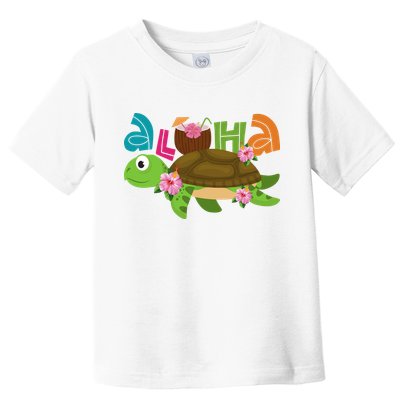 Aloha Tropical Turtle Vacation Toddler T-Shirt